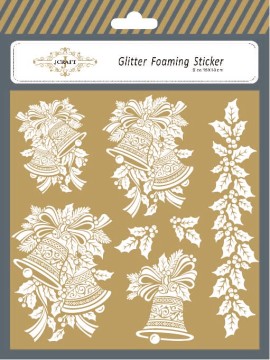 The Christmas Bell Glitter Foaming Sticker
