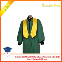 Wholesale Matte emerald green Economy Choir Robes with stole
