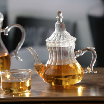 600ml borosilicate pyrex turkish glass teapot
