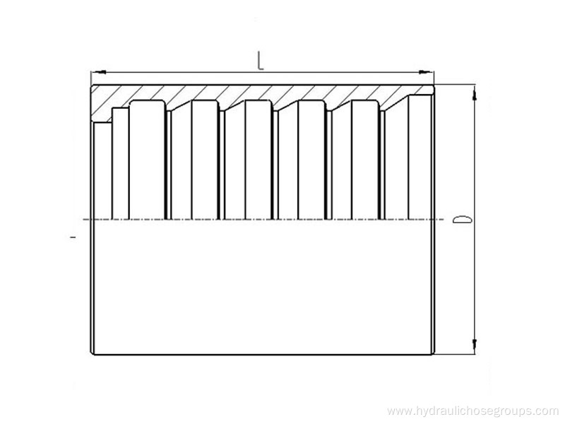 Hydraulic Hose Ferrule 00400