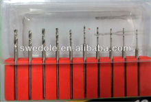10 Pcs 0.6mm to 2.3mm HSS Drill Bits