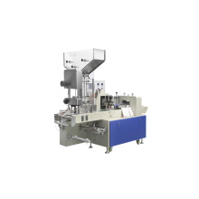 Disposable straw packaging machine