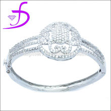 925 Silver Jewellery Micro Pave Setting wholesale expandable silver bangle