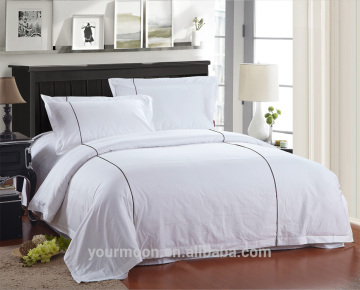 Wholesale queen 100% cotton plain duvet set/bedding set for hotel