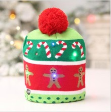 colorful Hat Christmas LED knit hat with lights