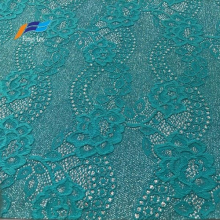 Fancy Jacquard Nylon Polyester Embroidered Lace Fabric