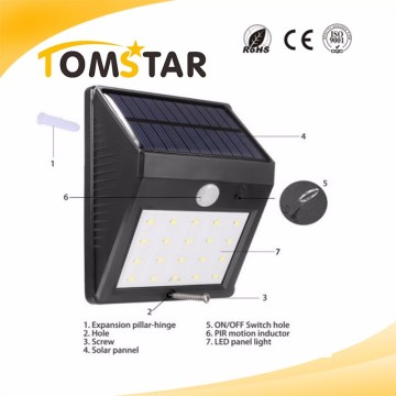 Waterproof ABS solar wall lamps