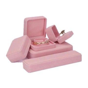 Pink Velvet Jewelry Gift Box Wholesale