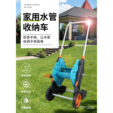 Air Garden Hose Reel Cart Rumah Plastik Tekanan Tinggi Tak Duti Berat Tinggi