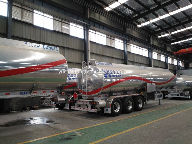 42cbm Aluminum Oil Tanker Semi Trailer