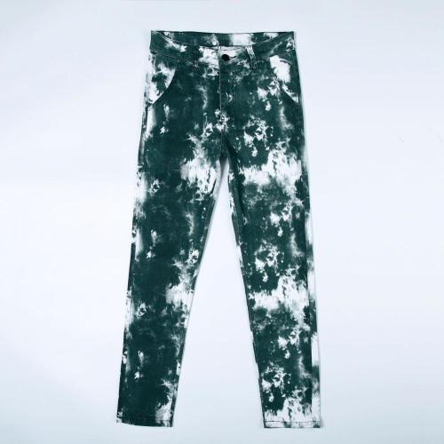 Best Price Men's Tie Dye Denim Trousers Custom