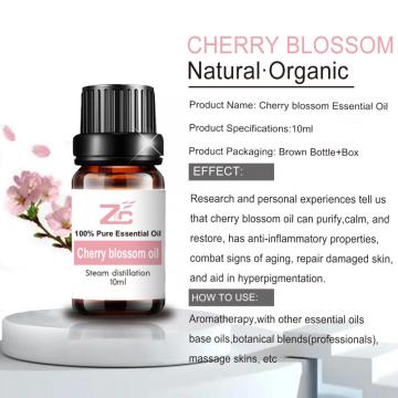 Aceite esencial de la flor de cerezo al por mayor para el masaje de la piel