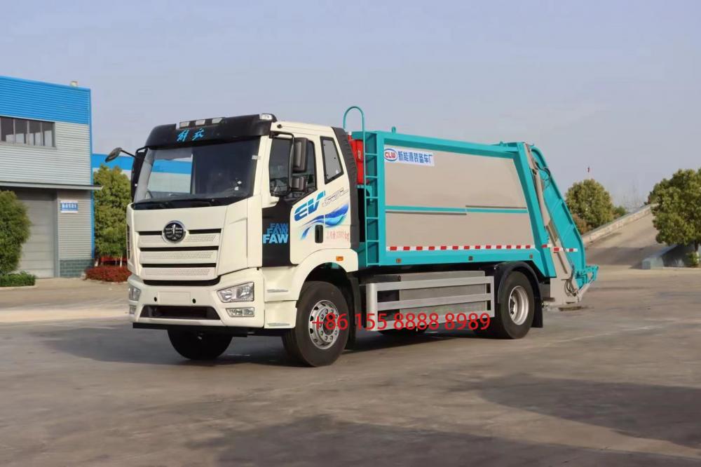 Faw Pure Electric Compressed Trash Truck 1 Jpg