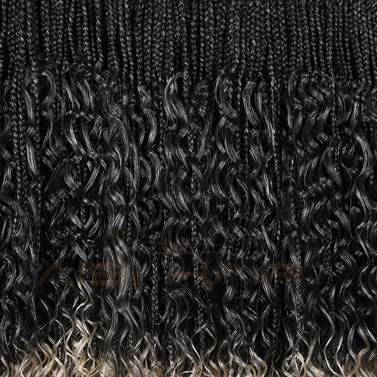 Aisi Hair Afro Curly Ombre Blonde Black Root Synthetic Marly Braiding Hair Extensions Crochet Hairpiece Braids For Black Women