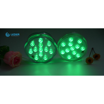 LEDER Hitam Putih Resin Diisi Lampu Kolam LED