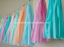 Tissue Paper Tassel Wedding Garland