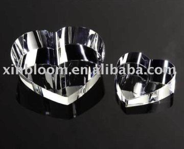 heart crystal paperweight