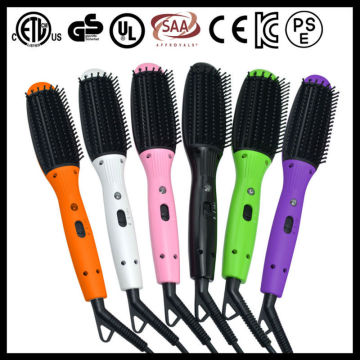 Infrared magic hair comb straightener with massgae