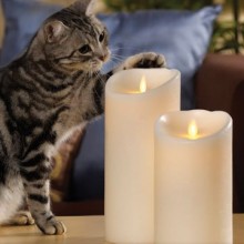 fireless Realistic luminar real flame effect candle wholesale