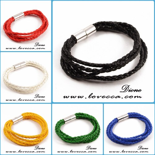2016 wholesale colorful thin cheap leather bracelets