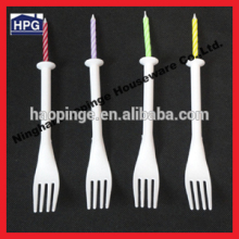 fork / plastic cake fork / fork with candle light