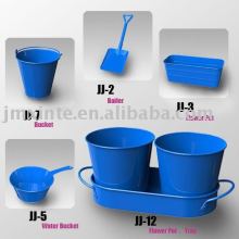 metal blue garden items