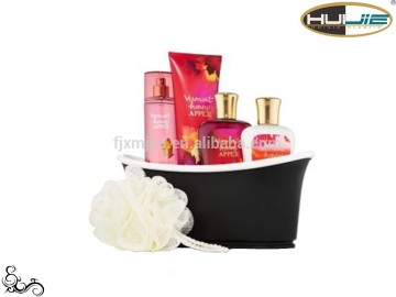 Plastic bath products container