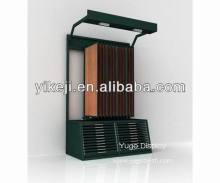 drawer type flooring display rack,drawer type flooring display stand,page turning flooring display rack stand