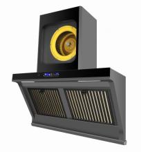 Strong power kitchen copper range hood