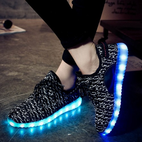 Recarregável luz led sapatos tênis e LED Light Up Kids sapatos com diodo emissor de luz