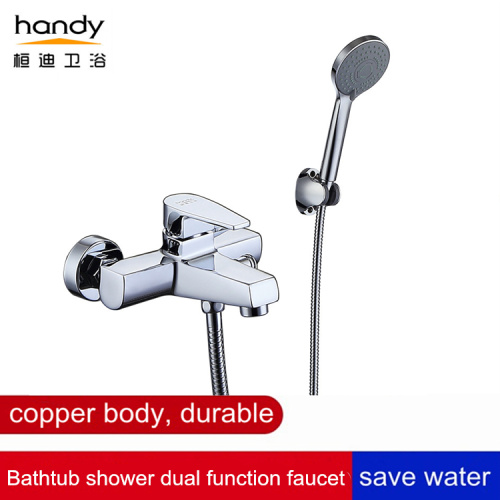 Two Holes Wall Mounted Bathtub shower Mixer Taps