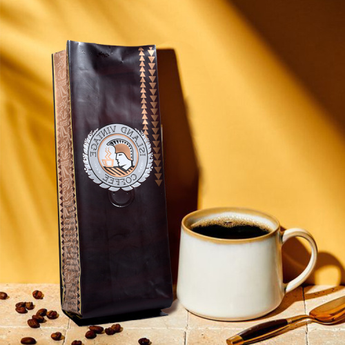 Bolsa de café com compostável impressa de 12 onças