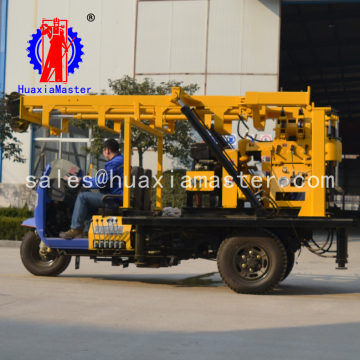 XYC-200A tricycle-mounted water well drilling rig/Hydraulic well drill machine for civil use