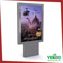 Outdoor Advertisement Static Poster Box with Toughened Glass Panel