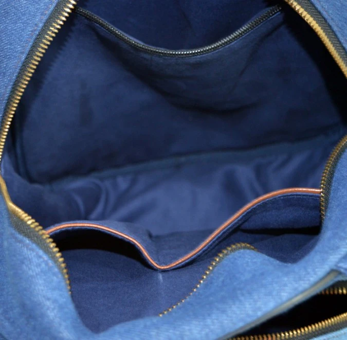 2020 New Washed Denim Backpack Fashion Rivet Retro Student Bag
