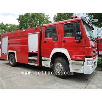 Camions de pompiers de poudre sèche de 16 tonnes de HOWO