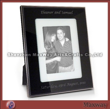 Layered Black Glass Acrylic Photo Frame