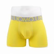 Men briefs, 95% cotton and 5% spandex, elastic waistband with UOMO printed