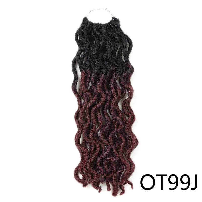 Gypsy Locs Crochet Braids Bohemian Locs Wavy Goddess Faux Locs Boho Synthetic Twist hair Dreadlock Braiding Hair