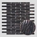 Dark Black Mozaik Bathroom Wall Tile Art Decoration