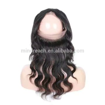 New arrival Brazilian virgin human hair lace frontal with 360 lace band