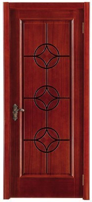 Good quality mahogany veneer wood door