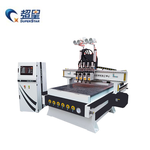 4-Spindle CNC router 1325 mesin pertukangan