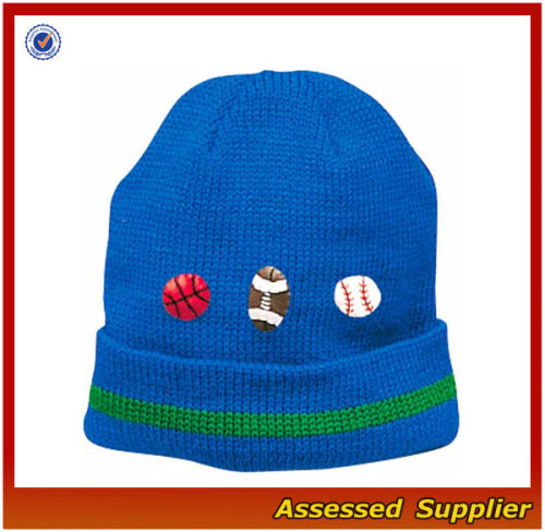 CY404/Acrylic knitting beanie hat/ cheap promotional sport beanie hat