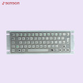 Customzied 67 Keys Kiosk Metal Keyboard dengan pad sentuh, papan kekunci format padat