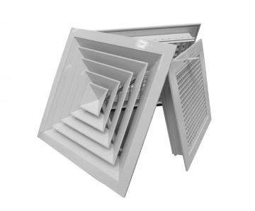 White Square adjustable Diffuser