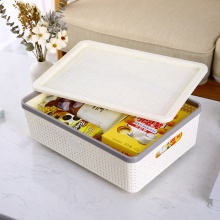 Factory Price High Quality Plastic Storage Baskets with Lid