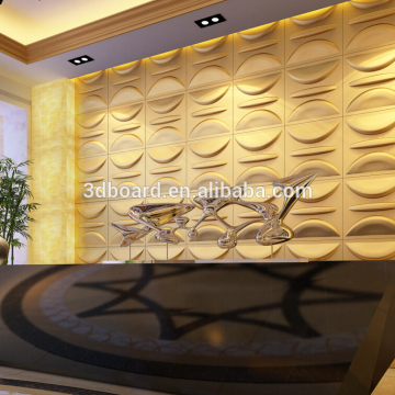 Plastic fireproof interior art deco 3d wall system wall paneling design