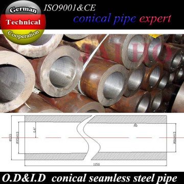 conical seamless steel pipe/conical steel pipe/conical pipe