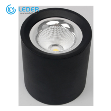 LEDER Black Cylindrical 7W LED Downlight